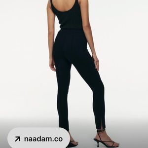 Naadam black Micro Modal/Cotton/Cashmere/Spandex pants